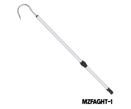 AQUA MARINE - Telescopic Aluminum Gaff Hook - 120cm (Stainless Steel Hook)